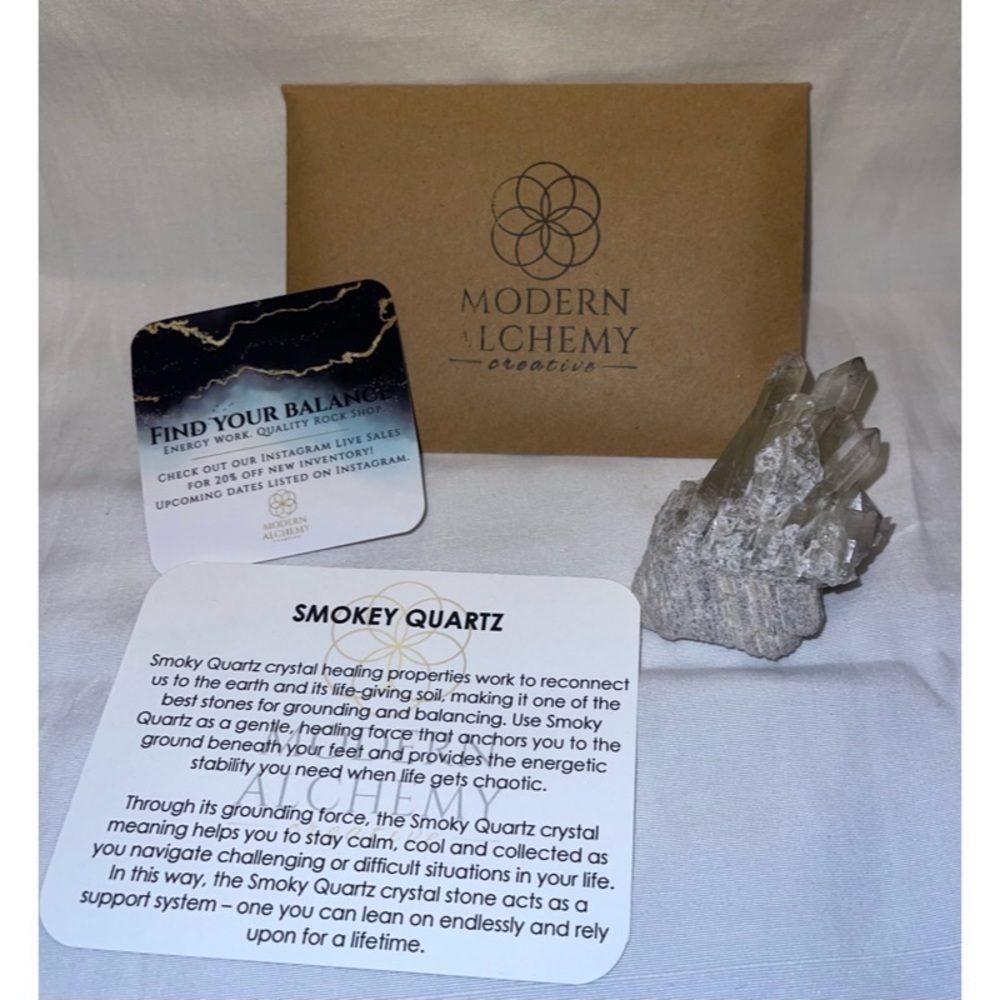 🌸✨UPDATED Smokey Quartz Cluster Crystal - Broken Piece